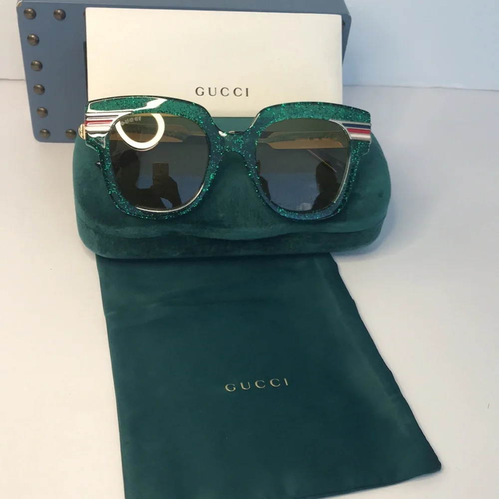 New 💯 Authentic Gucci GG0281S 006 50 Ladies Sunglasses - Picture 15 of 17